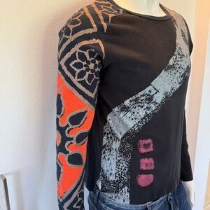 Custo Barcelona Men’s L/S knit Rocket Ship design